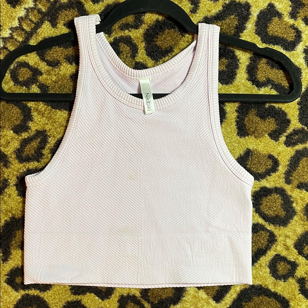 Lavender fitted crop top, NIKIBIKI size small